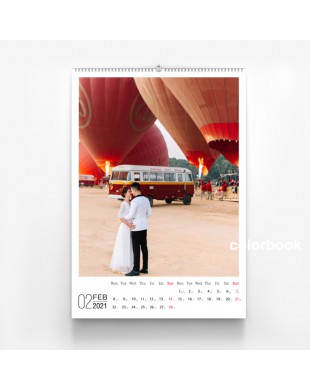 Lịch treo tường lò xo trên